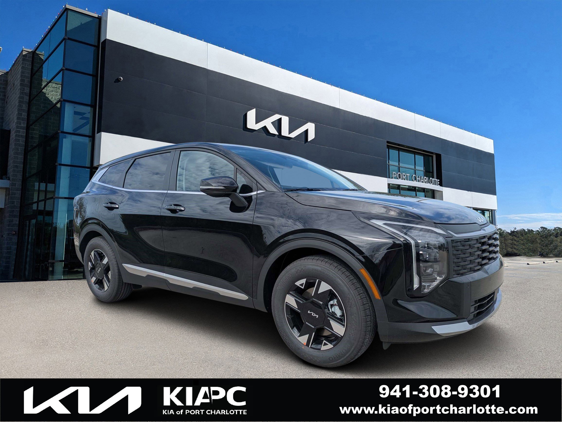 New 2026 Ebony Black Kia LX image 1