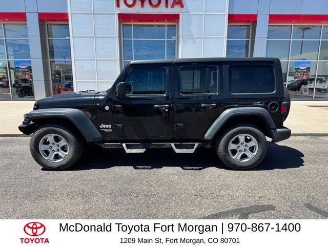 Used 2018 Jeep All-New Wrangler Unlimited Sport S with VIN 1C4HJXDG3JW134791 for sale in Fort Morgan, CO