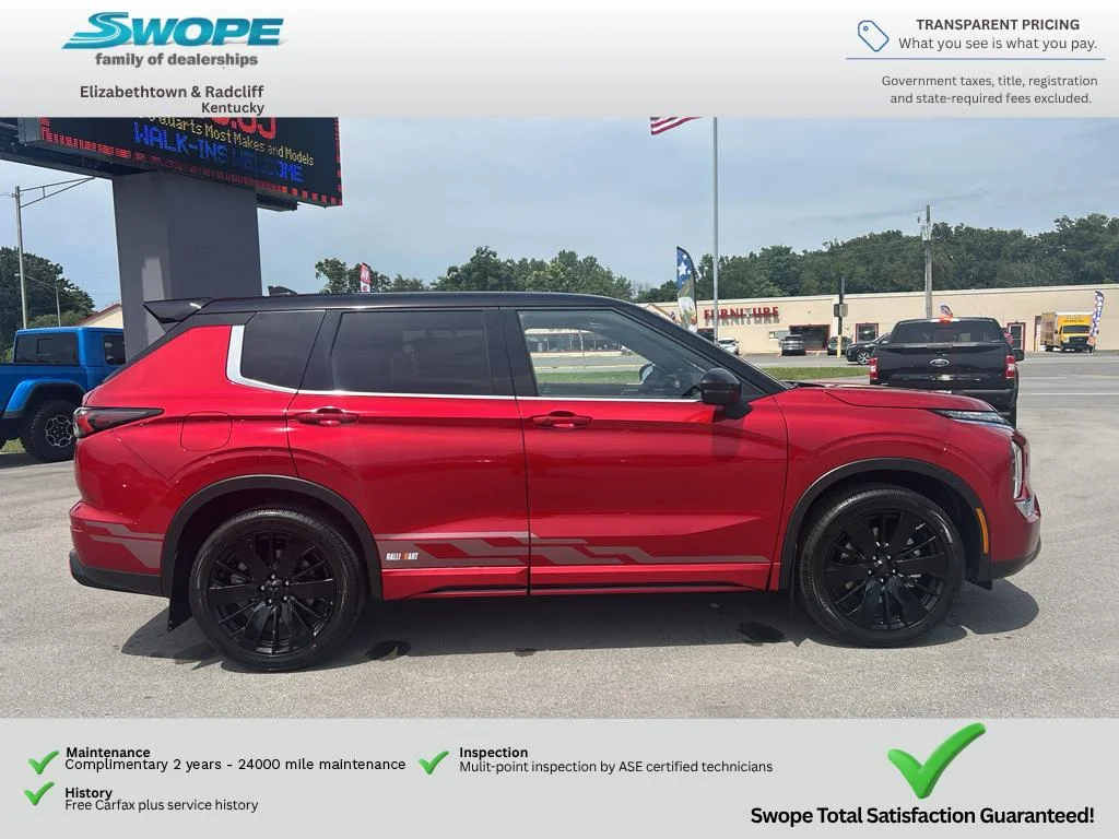 New 2026 Red Diamond/Black Roof Mitsubishi Ralliart image 3