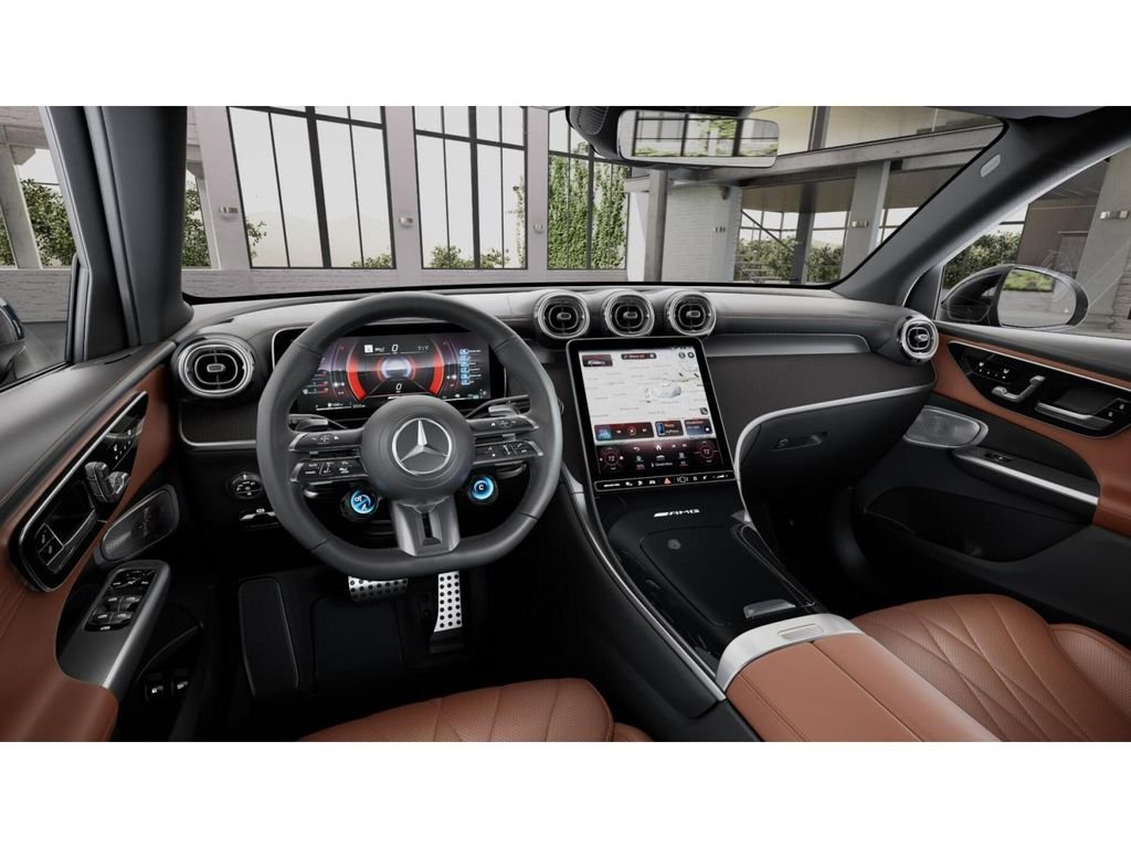 New 2025 MANUFAKTUR Moonlight White Metallic Mercedes-AMG AMG® GLC 63 S E Performance 4MATIC SUV image 3