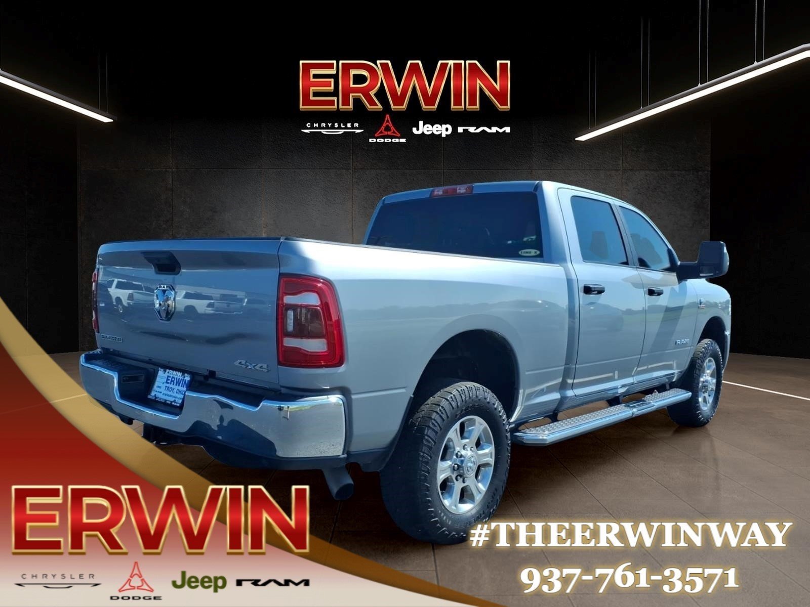 Used 2023 Billet Silver Metallic Clear Coat Psc RAM Big Horn image 7