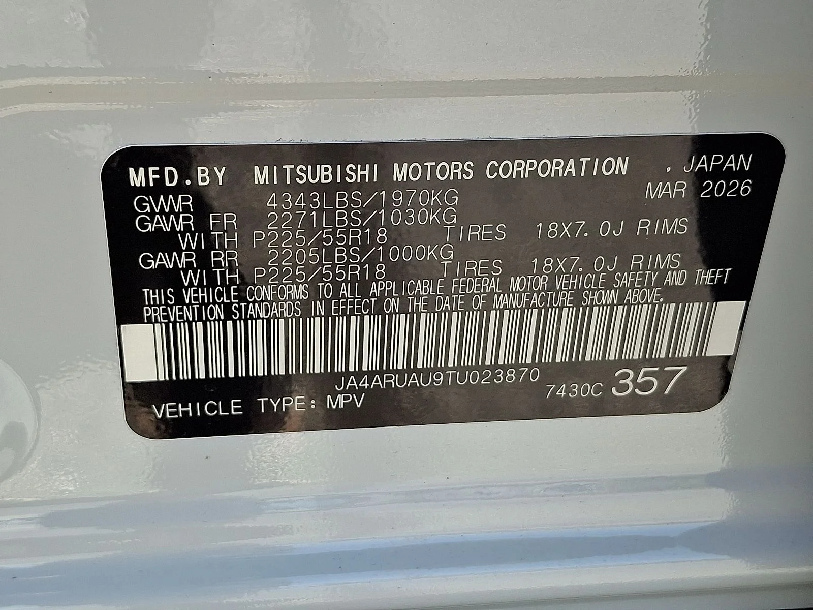 New 2026 White Mitsubishi 2.0 ES image 21