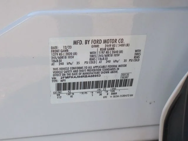 Used 2024 White Ford SEL image 35