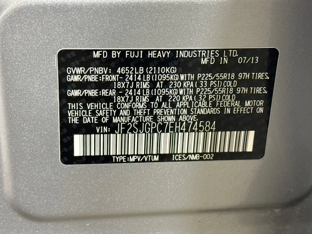Used 2014 Silver Subaru 2.0XT Touring image 41