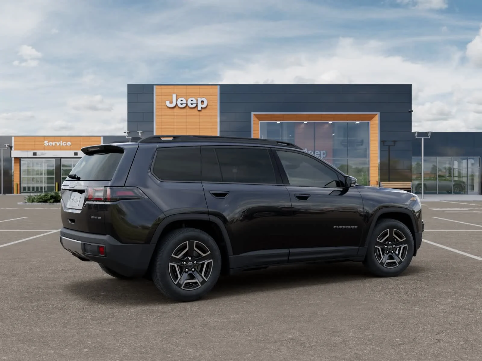 New 2026 Diamond Black Crystal Pearlcoat Jeep Limited image 4