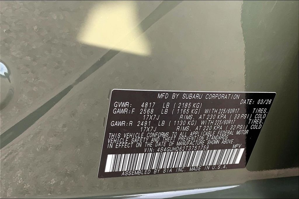 Used 2026 Green Subaru Premium image 17