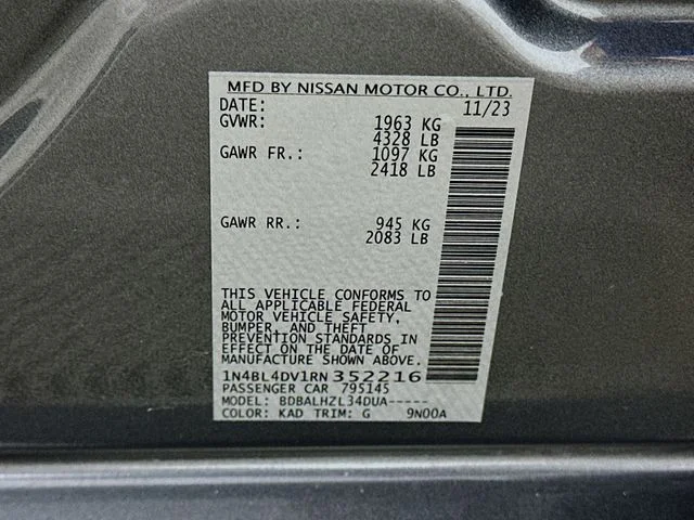 Certified Pre-Owned 2024 Nissan Altima 2.5 SV