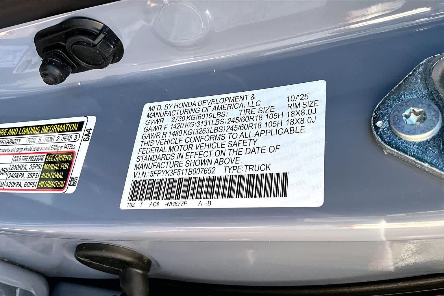 2026 Honda Ridgeline RTL - Photo 21