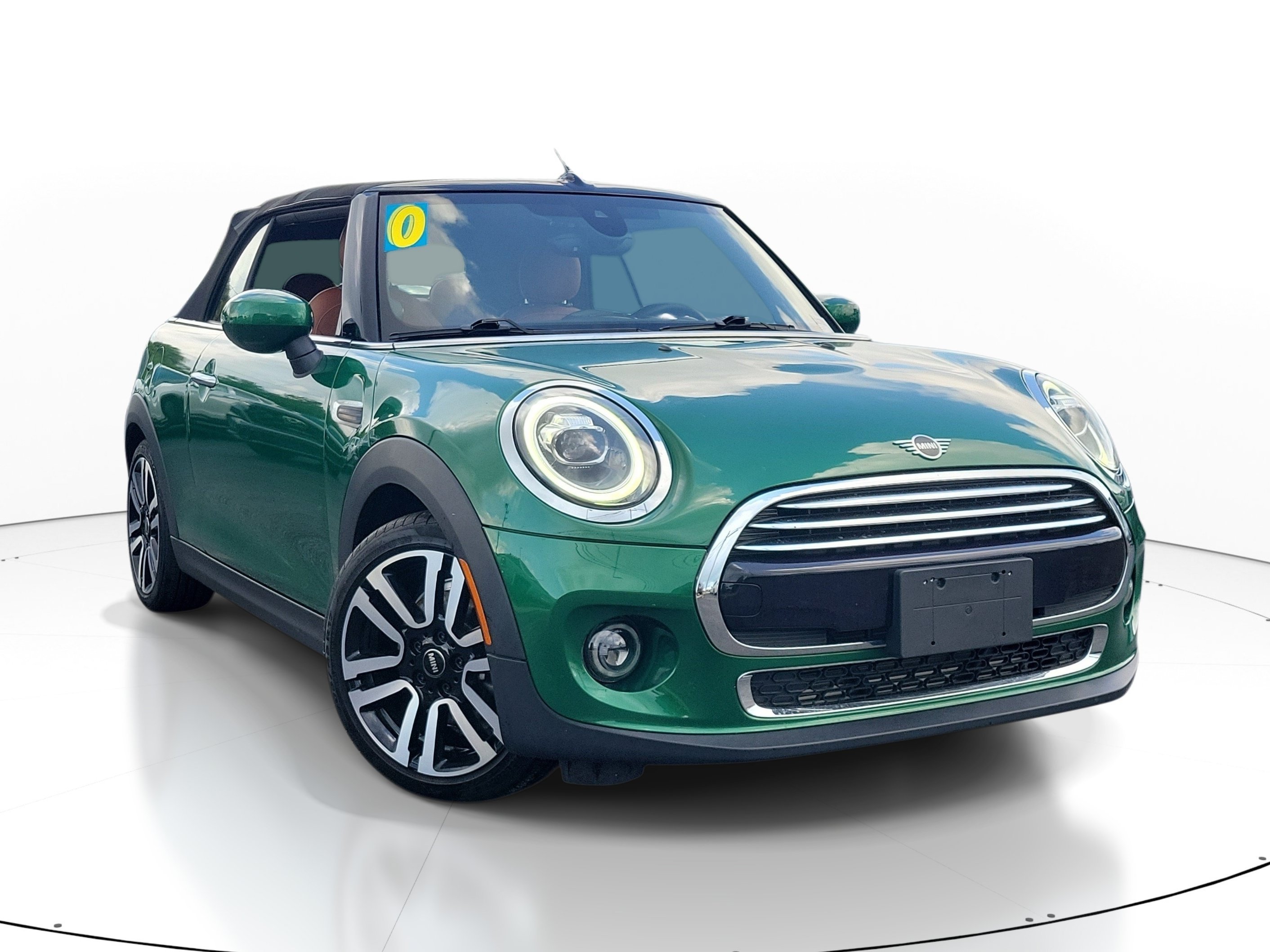 Used 2020 British Racing Green IV Metallic MINI Cooper image 1