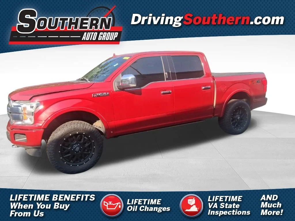 Used 2020 Red Ford Platinum image 1