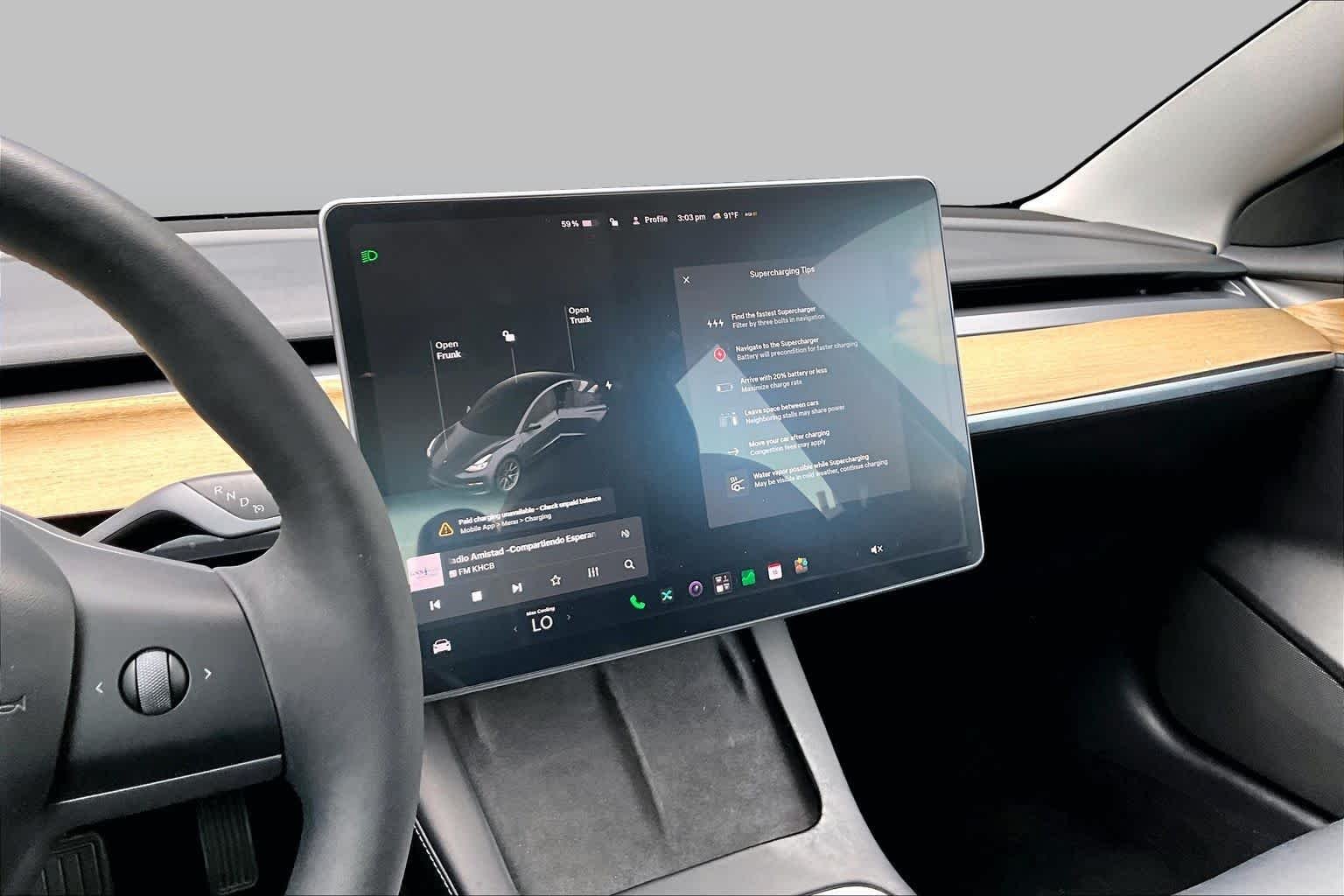 Used 2021 Deep Blue Metallic Tesla Standard Range Plus image 6