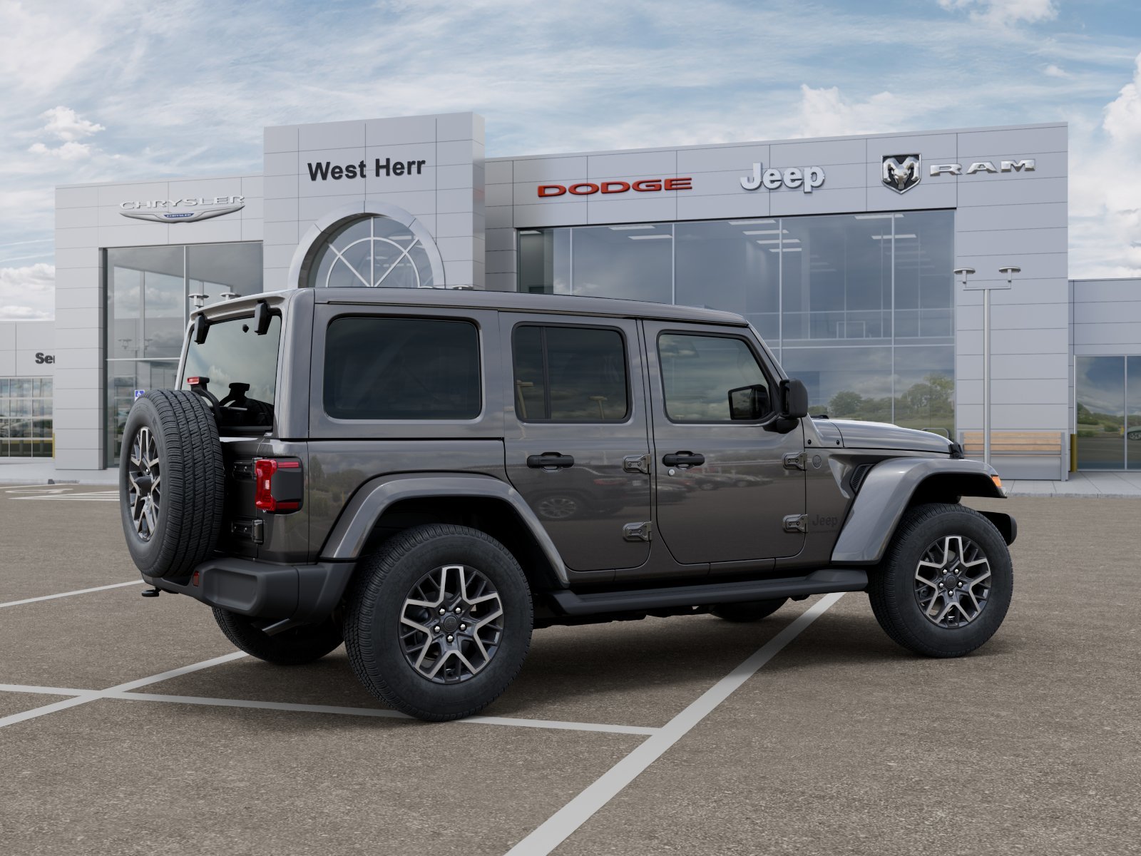 New 2026 Granite Crystal Metallic Clear-Coat Exterior Paint Jeep Sahara image 4