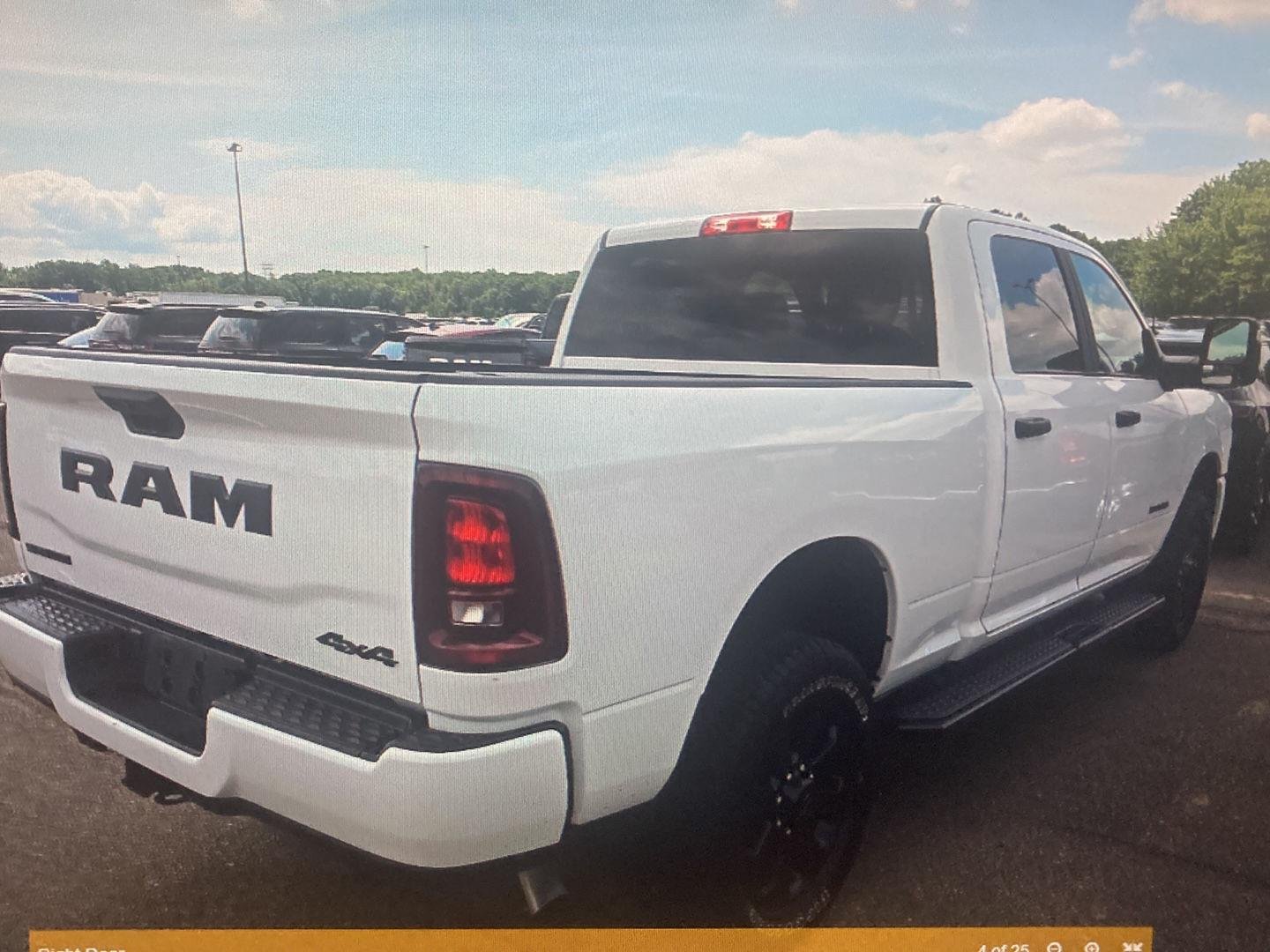 Used 2025 Bright White Clearcoat Ram Big Horn image 4