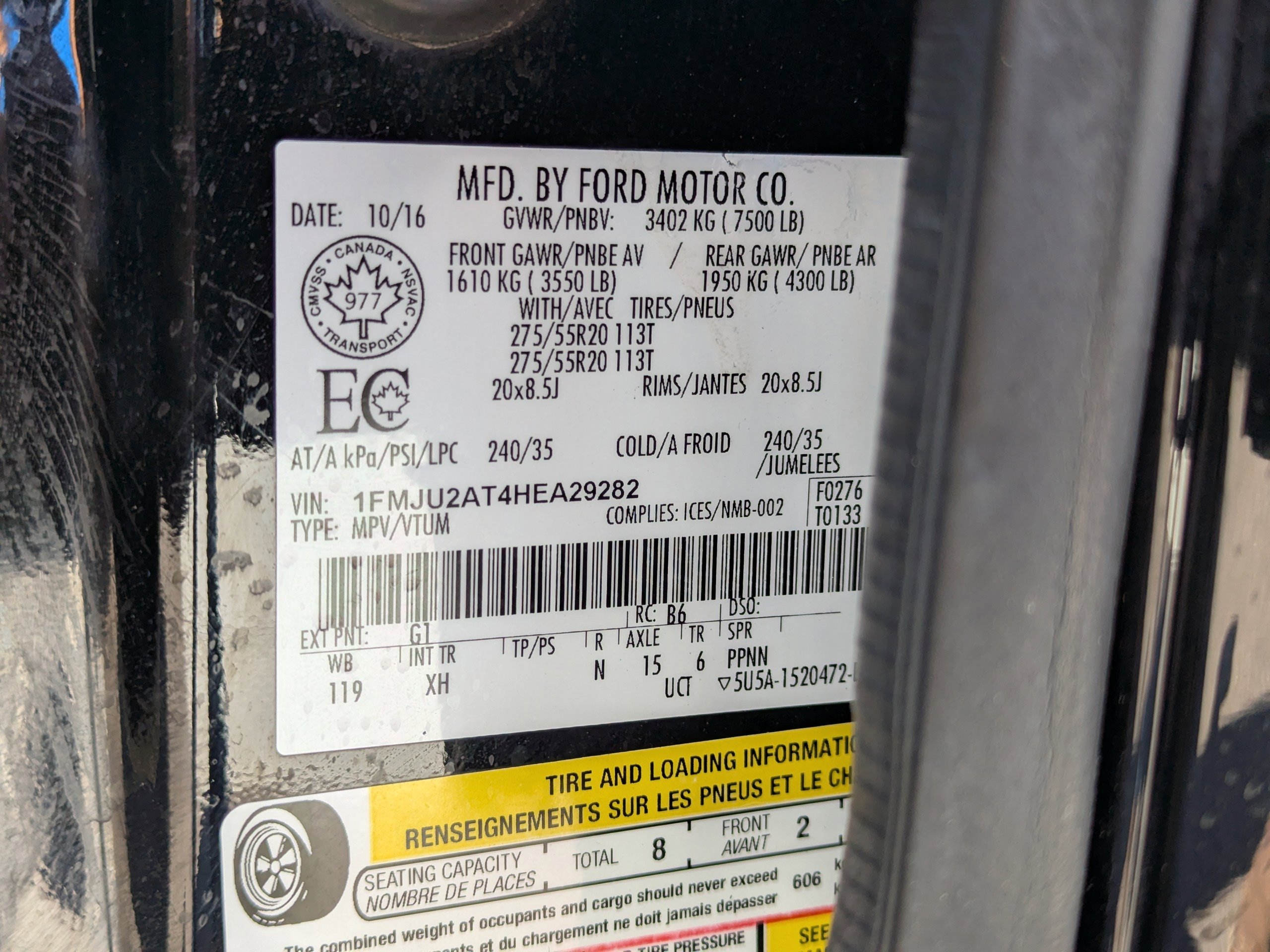 Used 2017 Black Ford Limited image 53