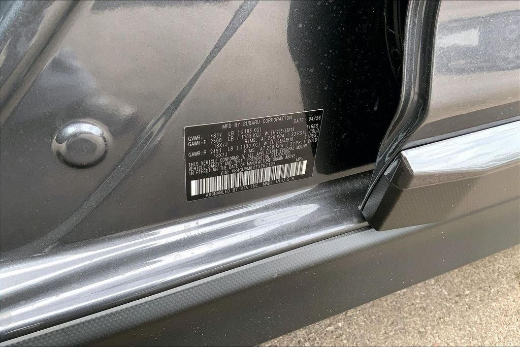 New 2026 MAGNETITE GRAY PEARL Subaru Limited image 8
