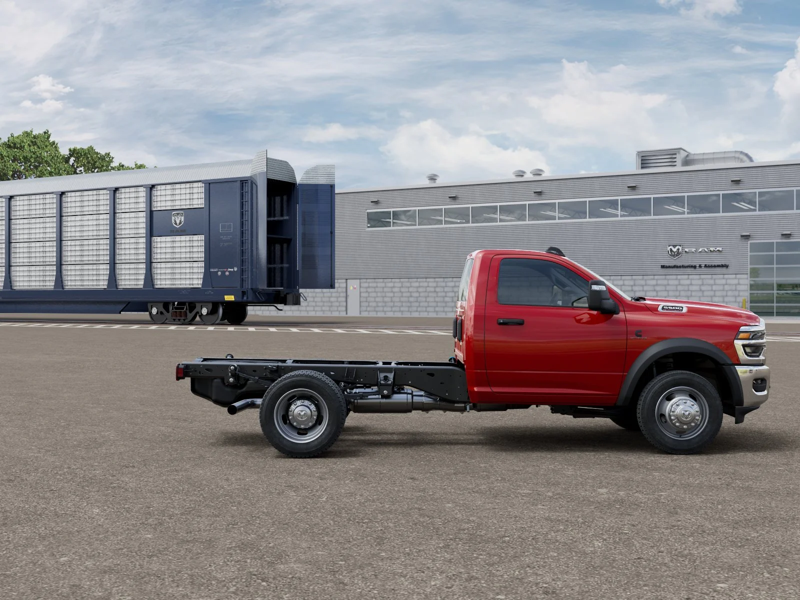 New 2026 Flame Red Clear-Coat Exterior Paint RAM Tradesman image 12