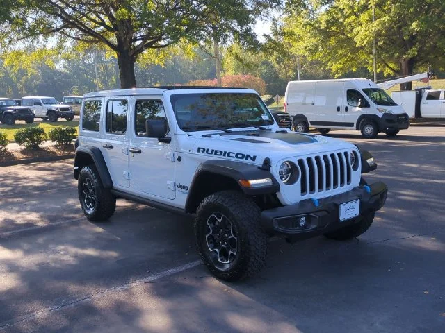 Used 2022 White Jeep Unlimited Rubicon 4xe image 7