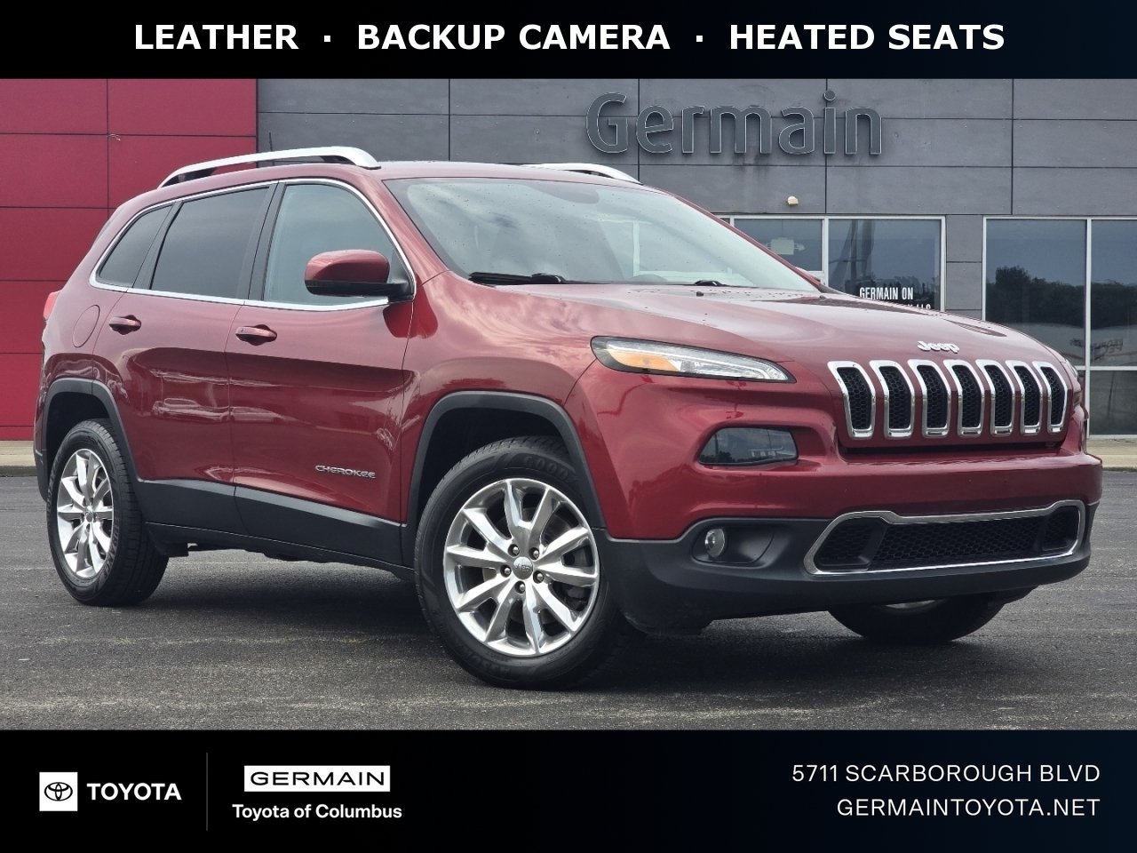 Used 2017 Red Jeep Limited image 1