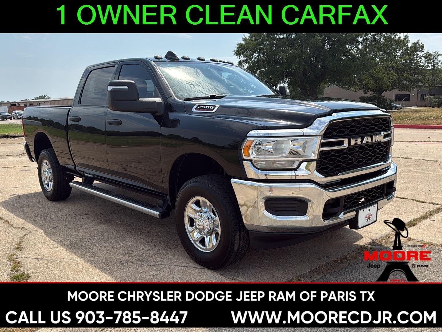 Used 2023 Diamond Black Crystal Pearlcoat Ram Tradesman image 1