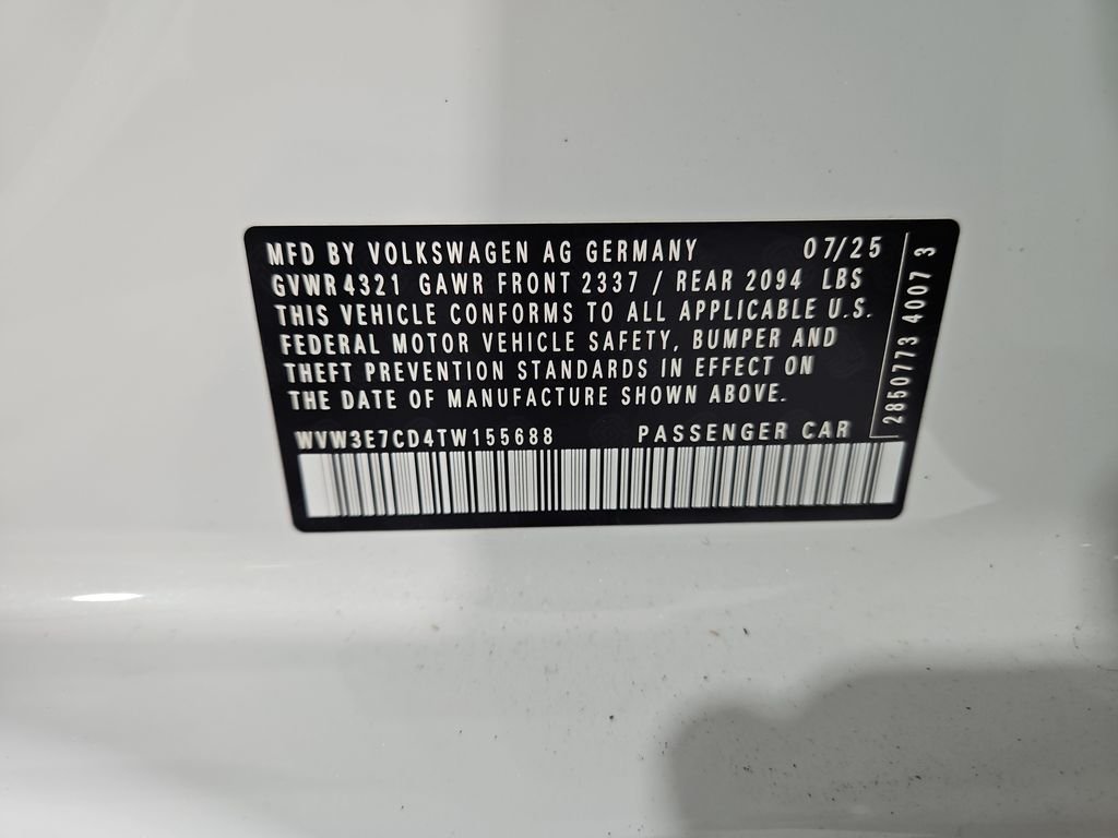 New 2026 White/off-white Volkswagen 2.0T SE image 30