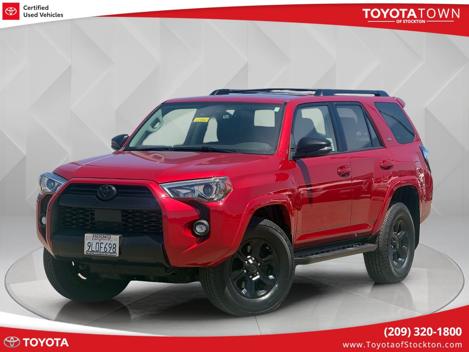 Certified Used 2021 Barcelona Red Metallic Toyota SR5 Premium image 1
