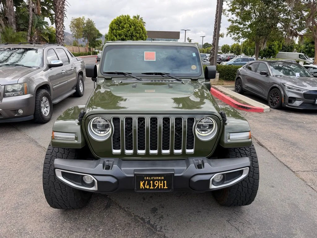 Used 2021 Green Jeep Unlimited Sahara 4xe image 2