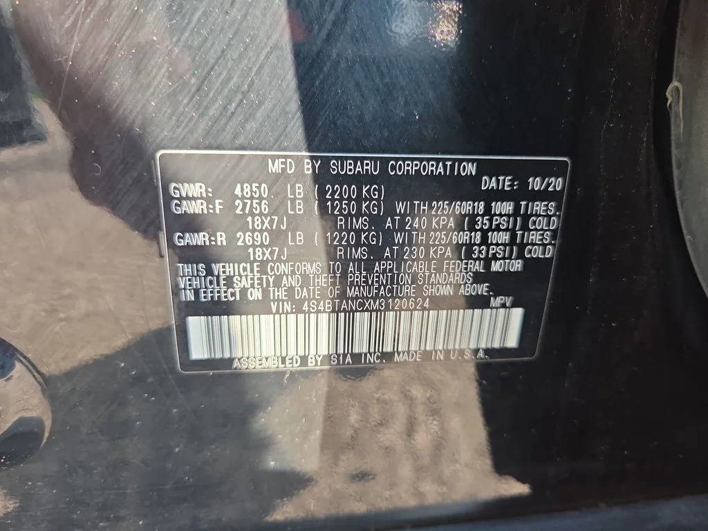 Used 2021 Black Subaru Limited image 41