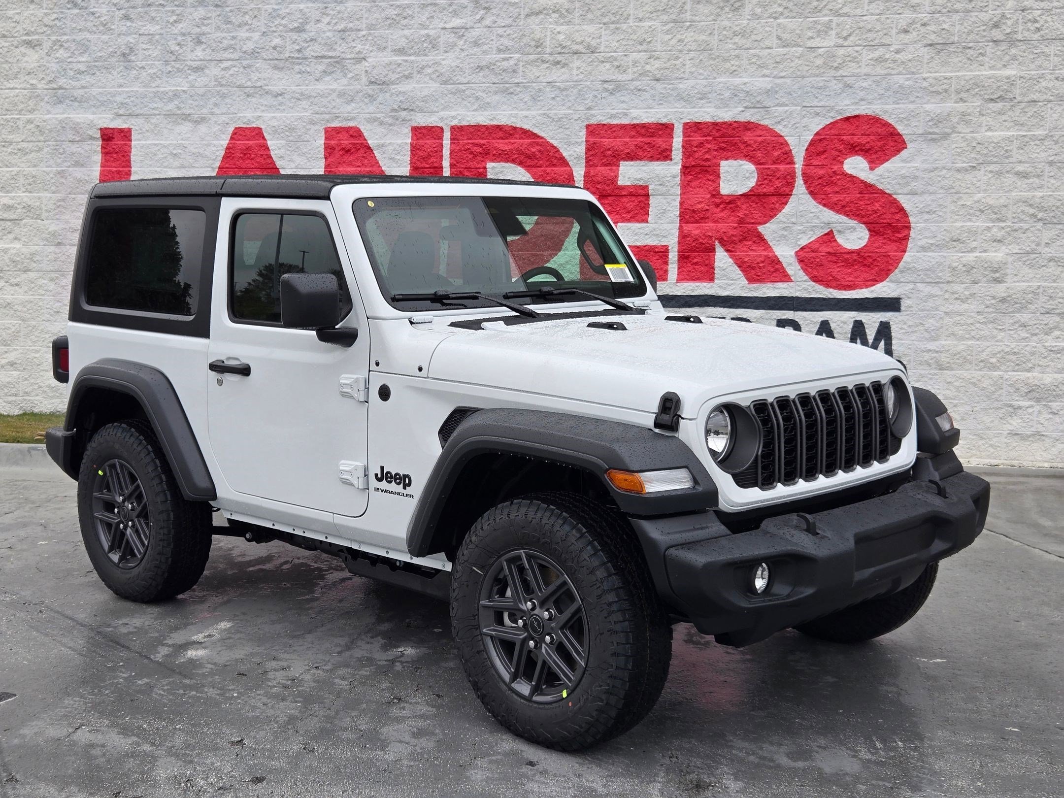 New 2026 Bright White Clear-Coat Exterior Paint Jeep Sport S image 1