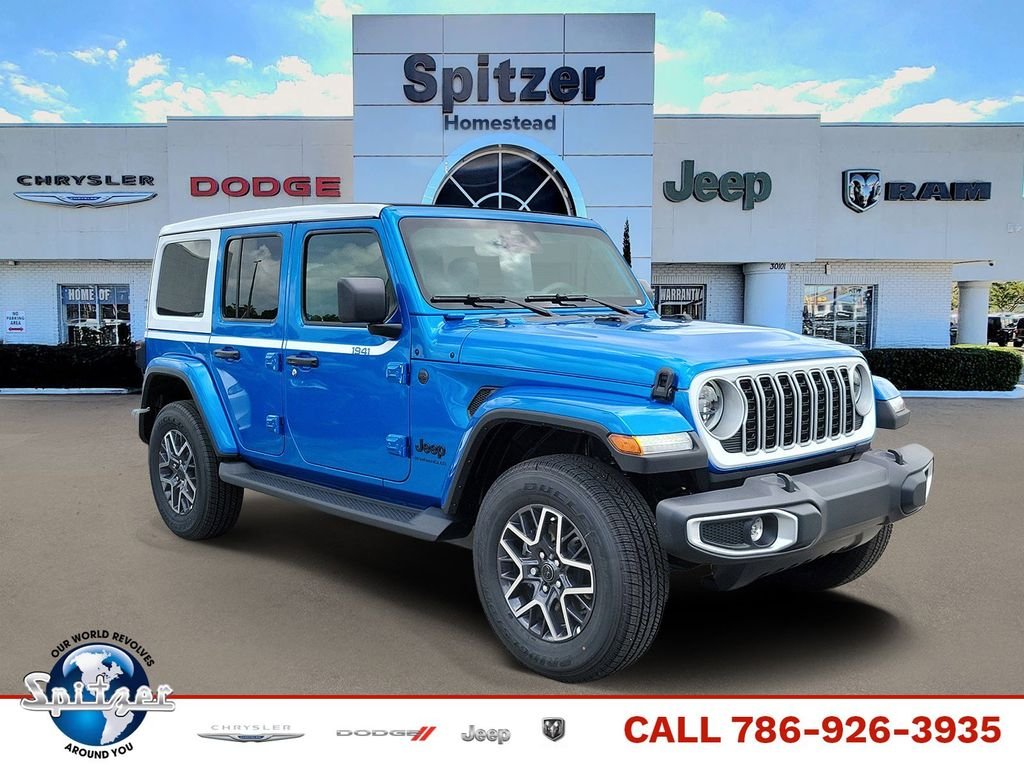 New 2026 Hydro Blue Pearl-Coat Exterior Paint Jeep Sahara image 1