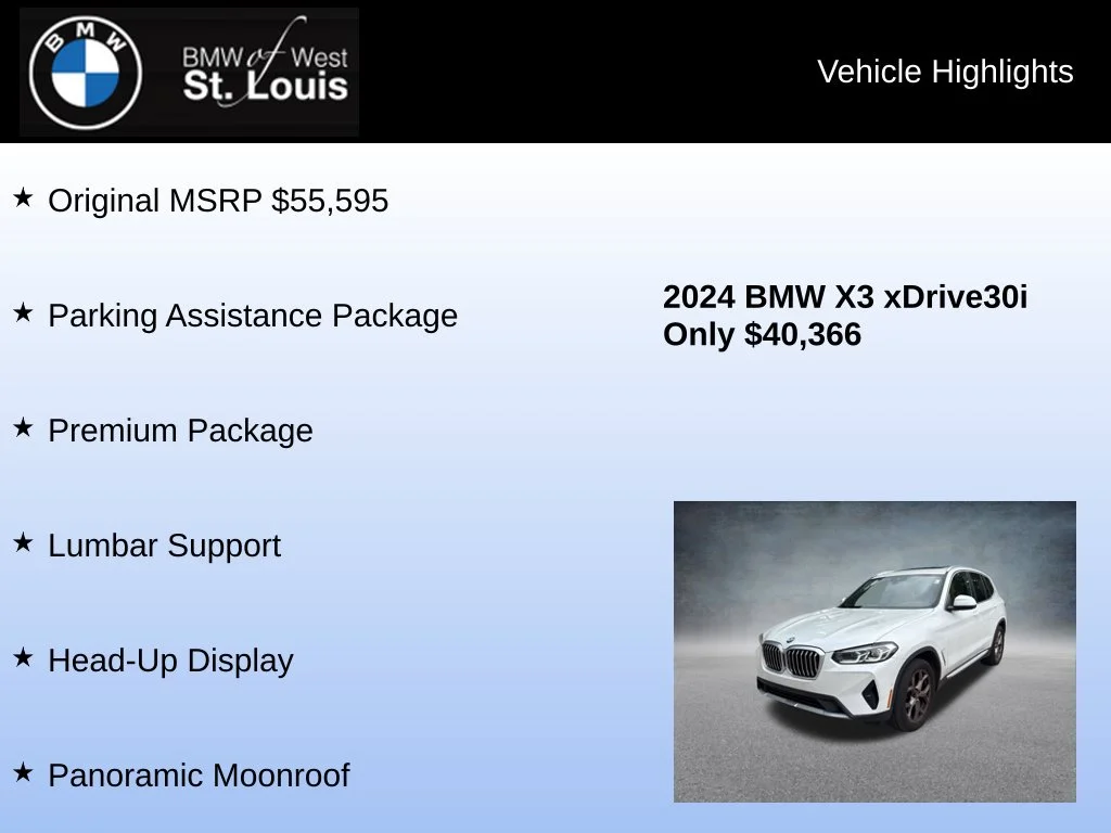 Used 2024 White BMW xDrive30i image 8