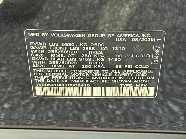 2026 Volkswagen Atlas SEL - Photo 37
