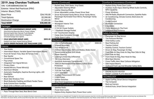 Used 2019 Red Jeep Trailhawk image 7