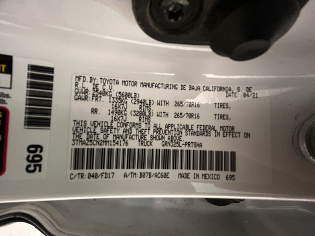 Used 2021 White Toyota TRD Off-Road image 20