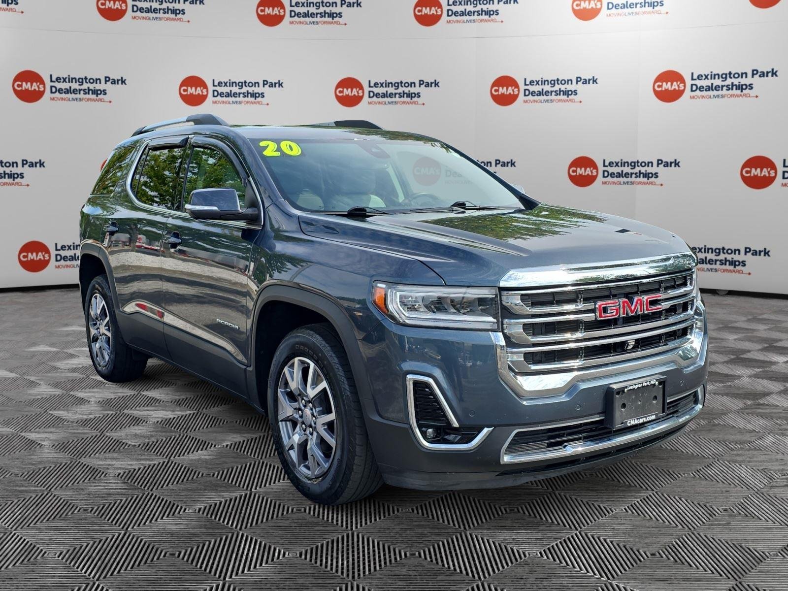 Used 2020 Dark Sky Metallic GMC SLT image 1