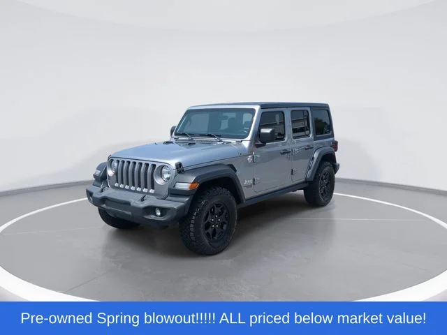 Used 2021 Silver Jeep Unlimited Sport S image 4