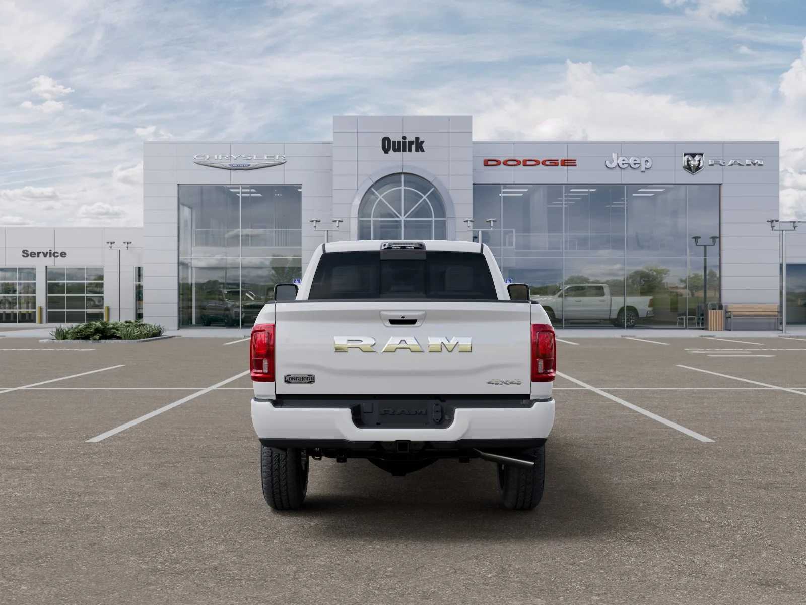 New 2026 Bright White Clear-Coat Exterior Paint RAM Longhorn image 27