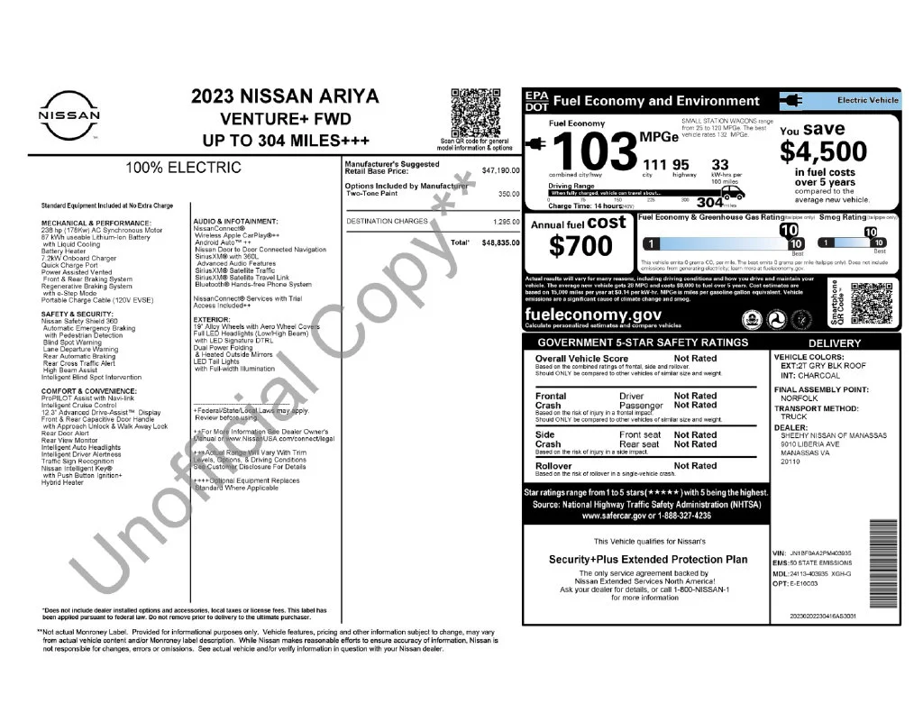 Used 2023 Gray Nissan VENTURE+ image 16