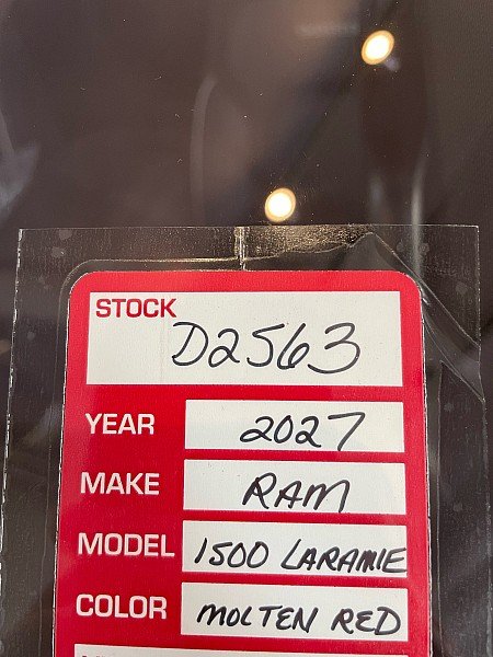 New 2027 Molten Red Pearl-Coat Exterior Paint RAM Laramie Crew Cab 5