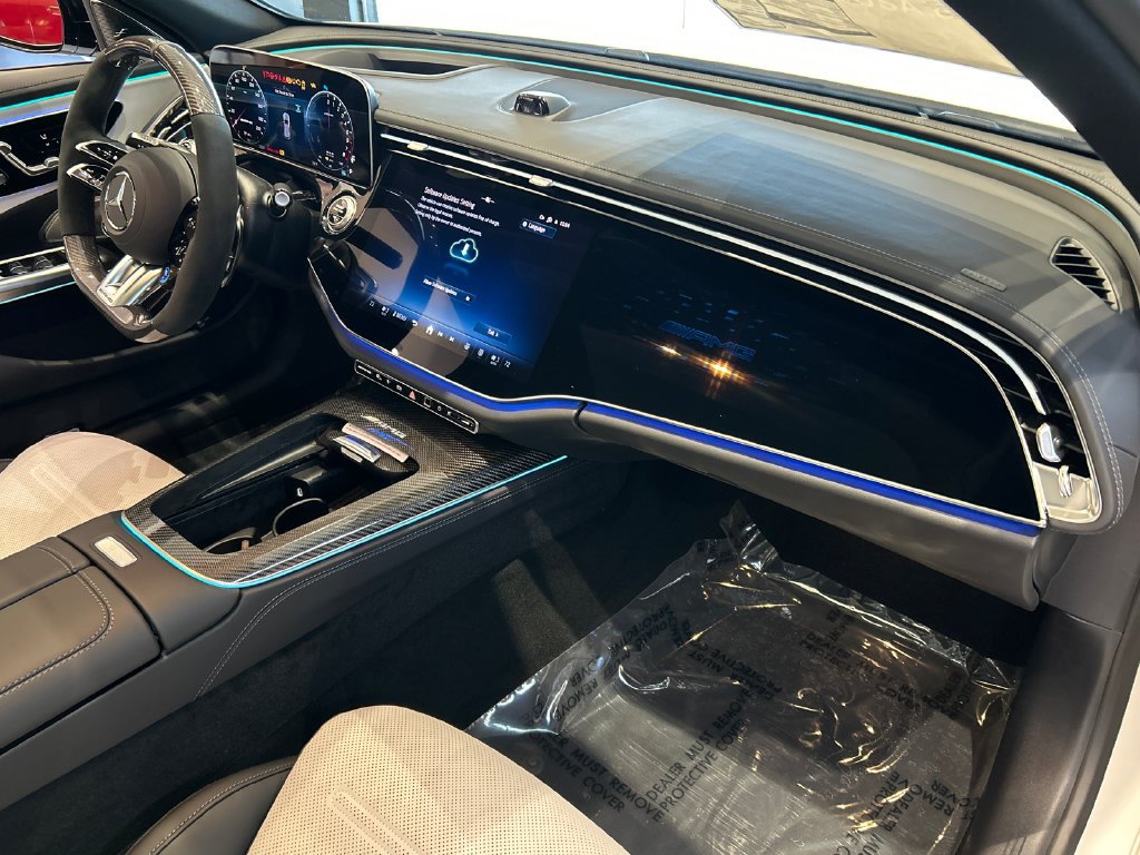 New 2027 MANUFAKTUR Moonlight White Magno Mercedes-Benz AMG® E 53 Hybrid Wagon image 25