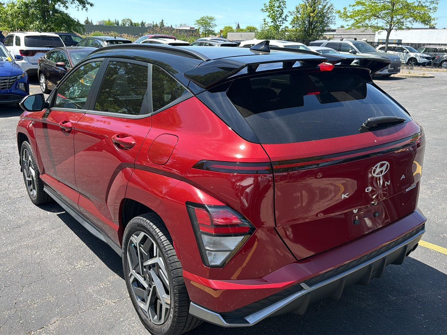 Used 2024 Ultimate Red Metallic w/Black Roof Hyundai N Line image 4