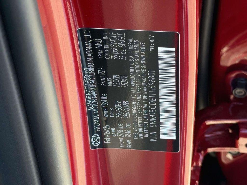 New 2026 Ultimate Red Hyundai SEL AWD image 33