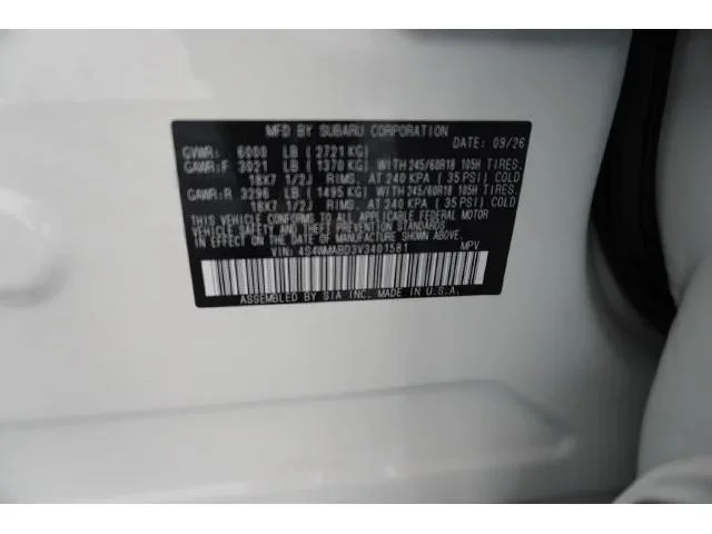 New 2027 CRYSTAL WHITE PEARL Subaru Premium 7-Passenger image 12