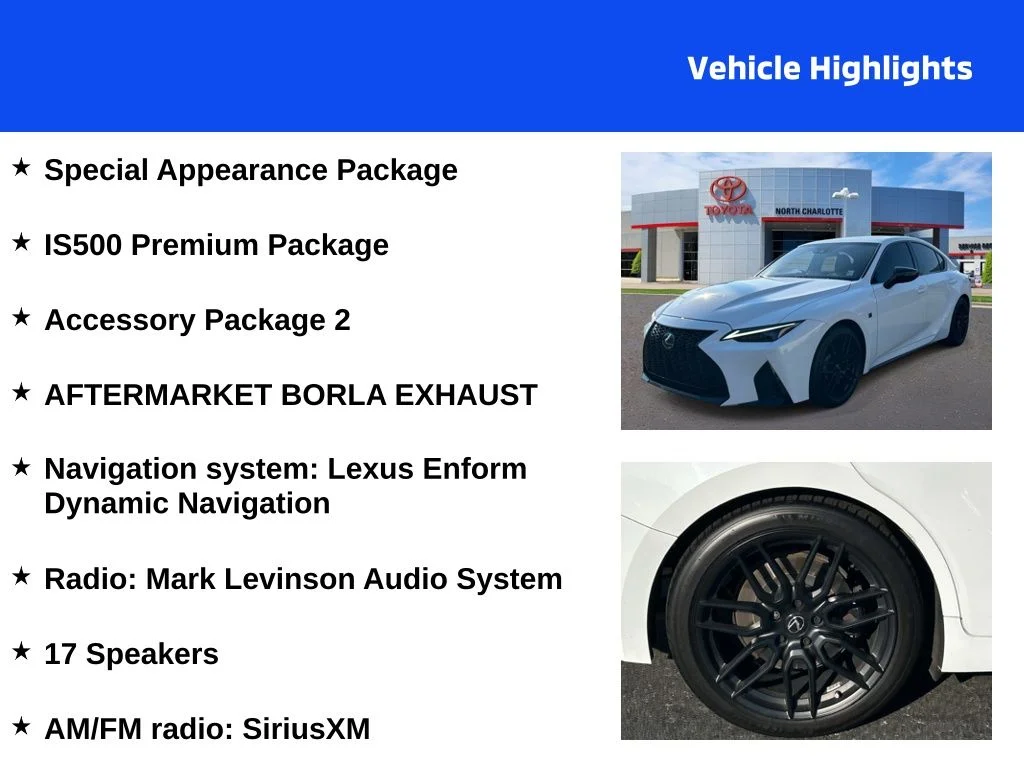 Used 2024 White Lexus 500 F SPORT Performance Premium image 4