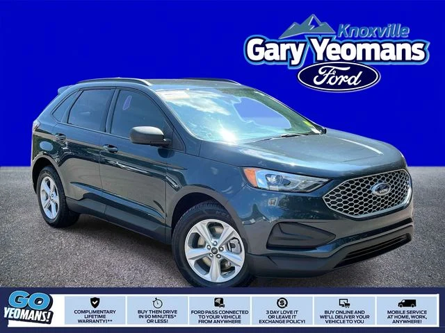 Certified Used 2024 Blue Metallic Ford SE image 1