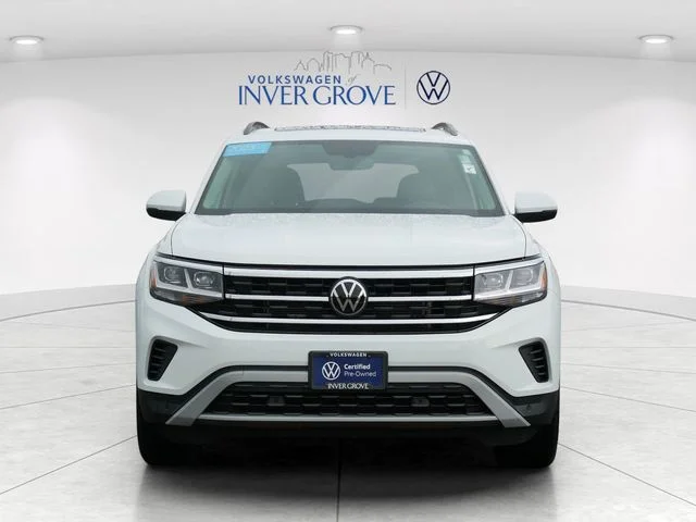 Certified 2023 Volkswagen Atlas SE w/Tech with VIN 1V2KR2CA3PC521915 for sale in Inver Grove Heights, Minnesota