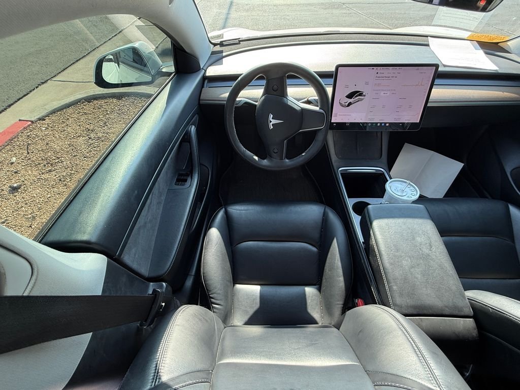 Used 2021 Pearl White Multi-Coat Tesla Standard Range Plus image 6