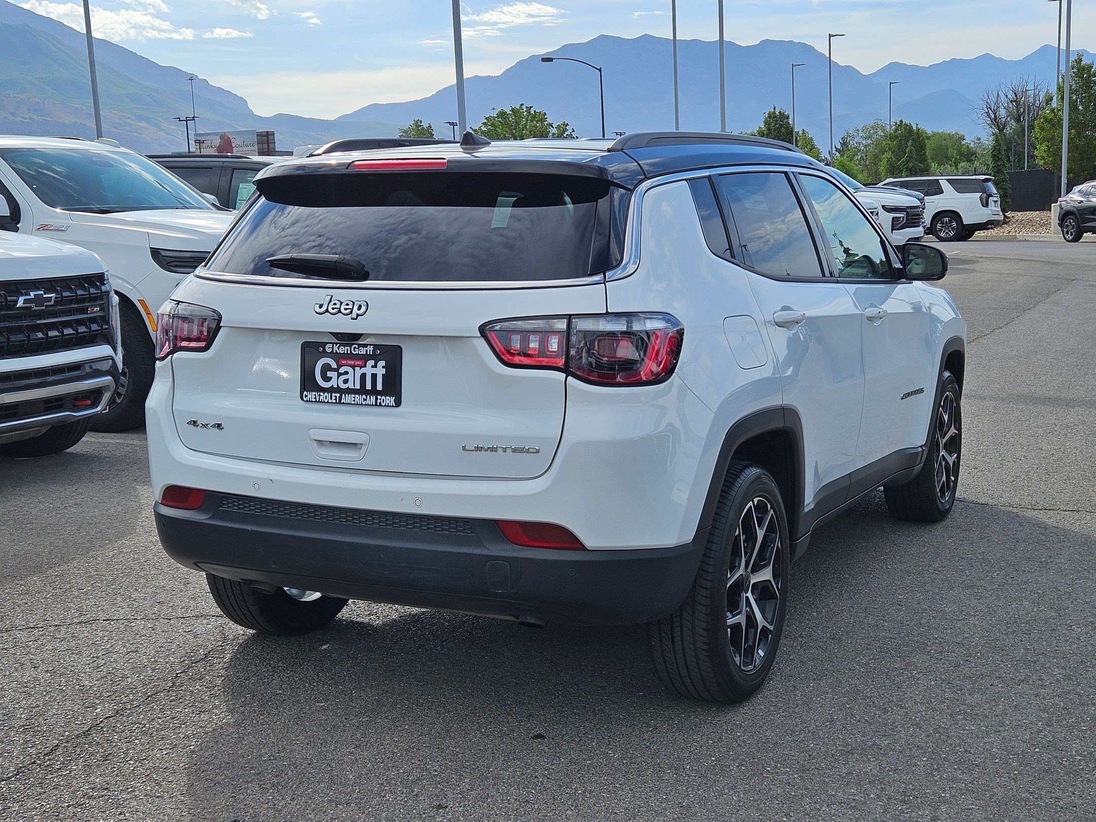 Used 2025 Bright White Clearcoat Jeep Limited image 3
