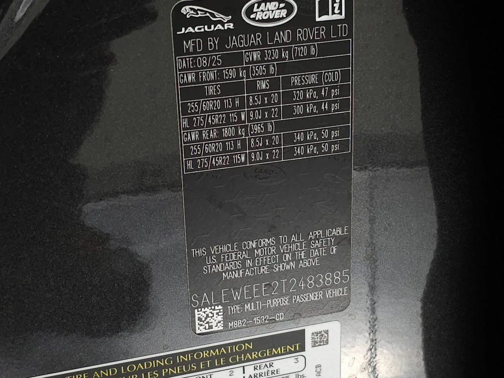 Certified Used 2026 Carpathian Grey Premium Metallic Land Rover V8 image 39