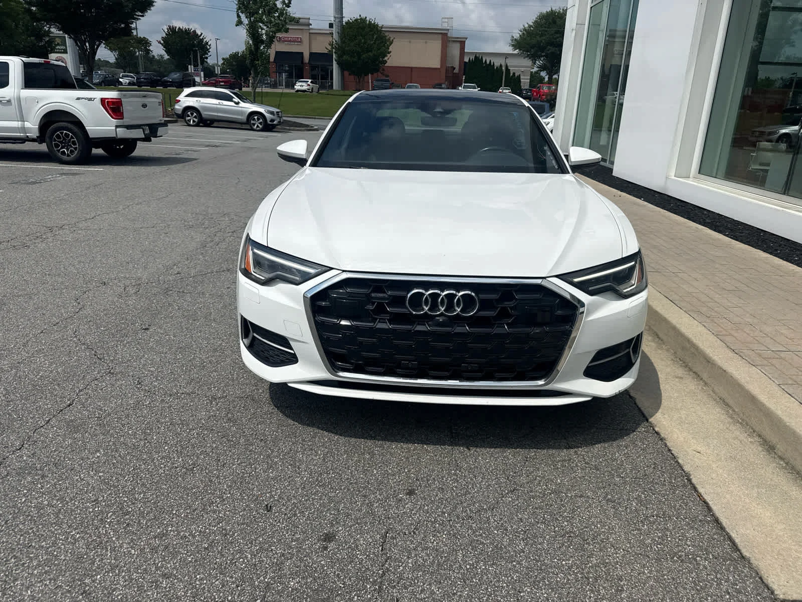 Used 2024 Glacier White Metallic Audi Premium Plus image 3