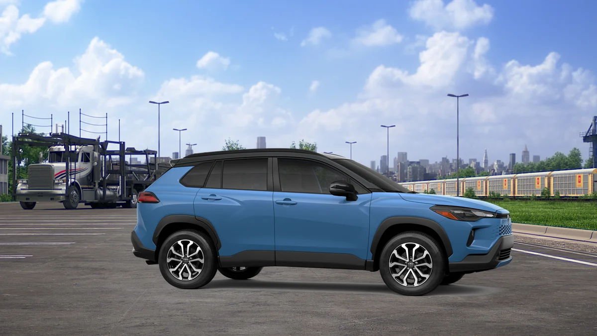 New 2026 Cavalry Blue with Jet Black roof Toyota Hybrid SE image 14